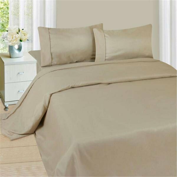 Gfancy Fixtures Lavish Home Series 1200 4 Piece Queen Sheet Set - Bone GF3210230